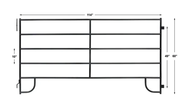 Light Duty Corral Panel - LD 9.5' x 5'