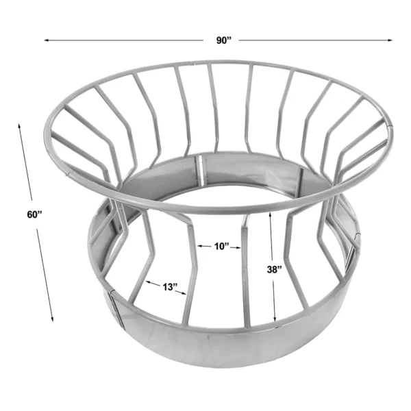 Round Bale Funnel Feeder