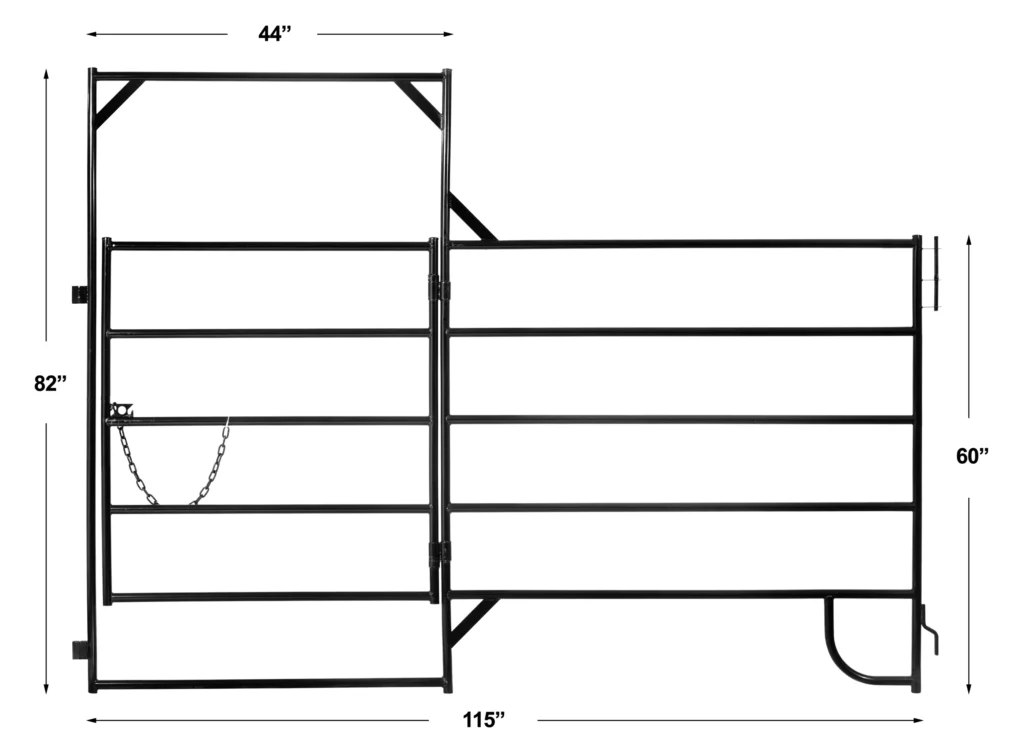 Light Duty Walk Through Panel w/Gate