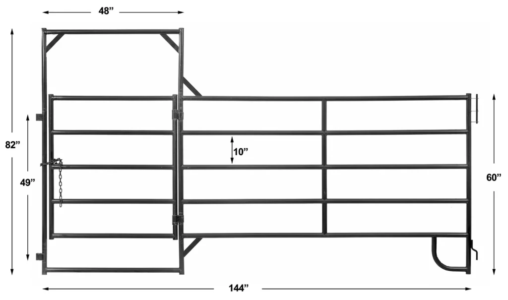 Medium Duty Walk Through Panel w/gate